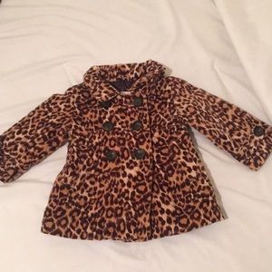 Baby Gap leopard print coat 12-18 months